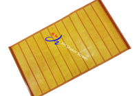 300x1000mm Polyurethan-Maschensieb-vibrierende Bergbau-Schirm-Platten im Gelb
